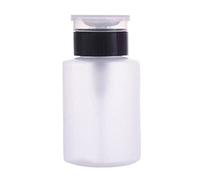 Flacon distributeur de liquide transparent avec pompe verrouillable pour polonais, démaquillant, nettoyant liquide 150 ml