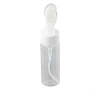 Flacon distributeur de mousse portable rechargeable en PET pour nettoyants liquides, shampooing, après-shampooing, après-shampoing, léger, transparent, petite taille, voyage, camping, affaires (150 ml