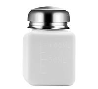 Flacon distributeur de solvant liquide de 100 à 250 ml avec tête de pompage en acier inoxydable pour solution de nettoyage, fournitures de salon de beauté, flacon de solvant portable