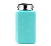 Flacon distributeur de solvant liquide de 100 à 250 ml avec tête de pompage en acier inoxydable pour solution de nettoyage, fournitures de salon de beauté, flacon de solvant portable