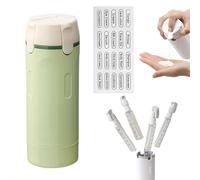 Flacon distributeur de voyage 4 en 1 pour articles de toilette, conteneurs portables étanches rechargeables pour shampooing, lotion, après-shampooing, crème, flacons à pompe compressibles pour vol