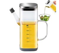 Flacon distributeur d'huile d'olive - Distributeur de vinaigre | Bouteilles à brume fine | Stockage étanche de graisse d'huile | 550 ml - Versement de précision de qualité alimentaire pour la cuisine