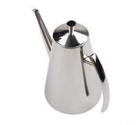 Flacon distributeur d'huile épais en acier inoxydable 304, grande capacité, pot d'huile de cuisine, bec verseur anti-goutte, bouteille de stockage d'huile de cuisine, 500 ml, 1000 ml anti-fuite (E)