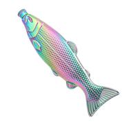 Flacon En Forme De Poisson - Récipient En Acier Inoxydable, Bouteille D'alcool De Poche | Récipient Portatif De Boisson De Camping En Plein Air, Cantine À Vin De Sculpture Animale Unique Avec Le Bouch