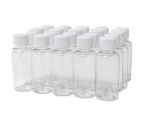 Flacon en plastique transparent de 30ml avec couvercle en plastique blanc micro pot cosmétique conteneur sac de voyage vide pot rechargeable Eco - friendly - 20pcs