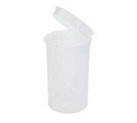 Flacon en plastique transparent résistant aux enfants, 1 x 19 dram (80 ml), qualité médicale, bouchon Pop Top - Approuvé par la FDA Récipient de qualité médicale pour pilules/médicaments, outils de