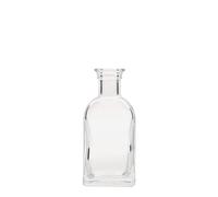 Flacon en verre 100 ml Apotheker Carré, carré, ouverture : bouchon en liège