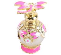 Flacon en Verre 15ml Libellule Style Dubaï de Parfum Couleur Aléatoire | Rose, Alliage et Pierre Artificielle, Modèle Démontable Rechargeable, Format Compact Couleur Aléatoire