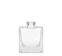 Flacon en verre 200 ml « Cube », carré, ouverture : bouchon en liège