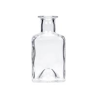 Flacon en verre 200 ml 'Kubica', carré, ouverture : bouchon en liège