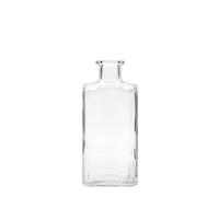 Flacon en verre 250 ml Apotheker Carré, carré, ouverture : bouchon en liège