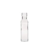 Flacon en verre de 100 ml « Marasca », carré, ouverture : PP 31,5