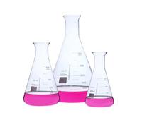 Flacon en verre for laboratoire, 50 100 250 500 1000 ml gradué GG-17 cloche flacon à large bouche expérience de verrerie(1000ml 2PCS)