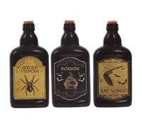 Flacon en verre - GUIRCA - Potion sorcellerie - 19 cm - Décor de table Halloween