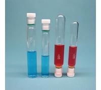 Flacon en verre résistant à la pression avec bouchon en PTFE - Tube à essai for réaction colorimétrique (5/10/25/35/50/100 ml) 1 pièce(100ml round bottom)