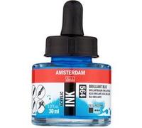 Flacon encre acrylique Acrylic Ink Amsterdam 30ml bleu brillant
