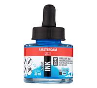 Flacon encre acrylique Acrylic Ink Amsterdam 30ml bleu brillant