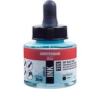 Flacon encre acrylique Acrylic Ink 30ml bleu céleste