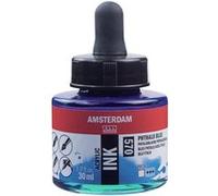 Flacon encre acrylique Acrylic Ink Amsterdam 30ml bleu phtalo