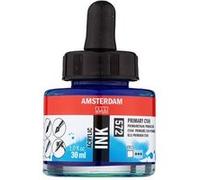 Flacon encre acrylique Acrylic Ink Amsterdam 30ml cyan primaire