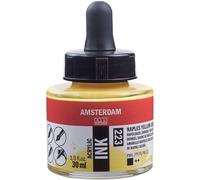 Flacon Encre Acrylique Acrylic Ink Amsterdam 30ml Jaune De Naples Foncé
