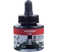 Flacon encre acrylique Acrylic Ink Amsterdam 30ml noir oxyde