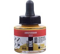 Flacon Encre Acrylique Acrylic Ink Amsterdam 30ml Ocre Jaune