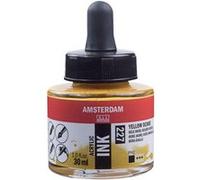 Flacon encre acrylique Acrylic Ink Amsterdam 30ml ocre jaune