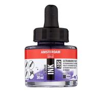 Flacon encre acrylique Acrylic Ink Amsterdam 30ml outremer violet
