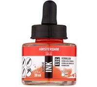 Flacon encre acrylique Acrylic Ink Amsterdam 30ml vermillon