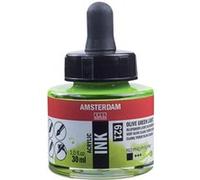 Flacon encre acrylique Acrylic Ink Amsterdam 30ml vert olive clair