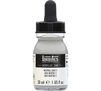 Liquitex Encre acrylique Professional flacon 30 ml avec pipette Gris neutre N°5