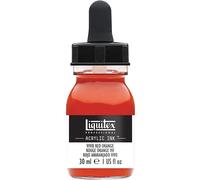 Liquitex Professional Encre Acrylique Flacon Avec Pipette 30 ml Rouge Orange Vif