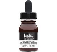 Liquitex Encre acrylique Professional flacon 30 ml pipette Terre de Sienne brûlée transparente