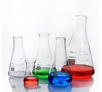 Flacon Erlenmeyer conique en verre borosilicaté, grand bécher de 50 ml à 5000 for une utilisation laboratoire(1000ml)
