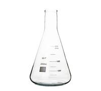 Flacon Erlenmeyer en verre borosilicaté 1 pièce-flacon conique de 50 ml à 5000 ml avec graduations for utilisation en laboratoire(2000ml)
