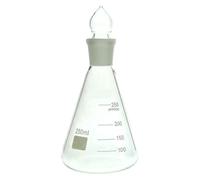 Flacon Erlenmeyer en verre Borosilicate de 50 à 5000ml, 1 pièce, flacon conique avec col conique et Joint en verre rodé(250ml with 24/29 Stopper)