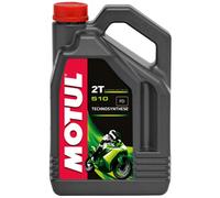 Flacon Huile Motul 510 2T Technosynthese Semi-synthétique Antifumée 4 L