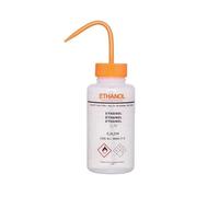 Flacon laveur en plastique à coude for alcool éthylique de laboratoire, flacons de rinçage de laboratoire, nettoyage en toute sécurité (500 ml)(250ml)