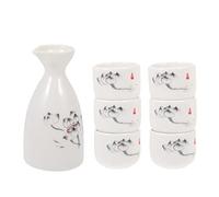 Flacon Marmite à Saké Tasses Ochoko Ensemble Et Gobelet à Saké De Saké Tokkuri Carafe à Saké Tasse De Saké Chinois Verre à Liqueur Céramique Verte