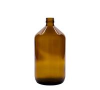 Flacon médical 1 000 ml, brun, verre, ouverture : PP 28