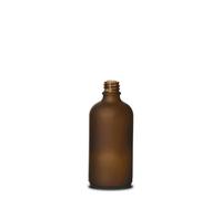 Flacon médical 100 ml, verre, brun givré, ouverture : DIN 18