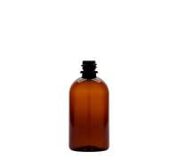 Flacon médical en PET de 100 ml « Easy Living », brun, plastique, ouverture : DIN 18