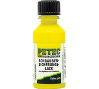 Flacon/pinceau Vernis arrêt de vis 20ml PETEC JAUNE Pour le marquage et plombage