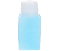 Flacon-Pompe 250ml en Plastique Bleu pour Dissolvant, Pression Facile | Distribution Propre Main, Remplissage Pratique, Format Compact pour Table de Toilette ou Salon, Verrouillage Anti-fuite