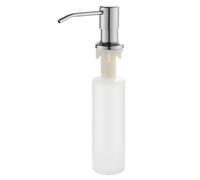 Flacon pompe à lotion - Distributeur de savon pour évier de cuisine | Pompe à mousse rechargeable en acier inoxydable | Bouteille à pompe pour évier | Support décoratif pour salle de bain