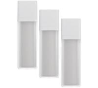 Flacon-pompe Airless Rechargeable 50ml Blanc, Lot de 3 pour Voyage | As et Pp, Format Compact Facile à Ranger, pour Crème en Déplacement