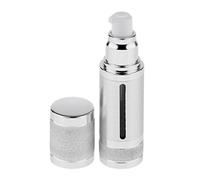 Flacon pompe airless stérile 1 oz - Récipient cosmétique rechargeable - for fonds de teint et sérums - Récipient léger et résistant aux chocs - Argent