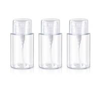 Flacon Pompe Vide 200ml Transparent, Lot de 3 Flacons Doseurs Rechargeables