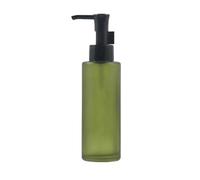 Flacon pompe vide en verre dépoli rechargeable pour lotion, maquillage, emballage de maquillage, huile essentielle, shampooing, 100 ml (vert)